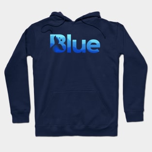 Gorgeous Blue Whale in the Ocean Hoodie